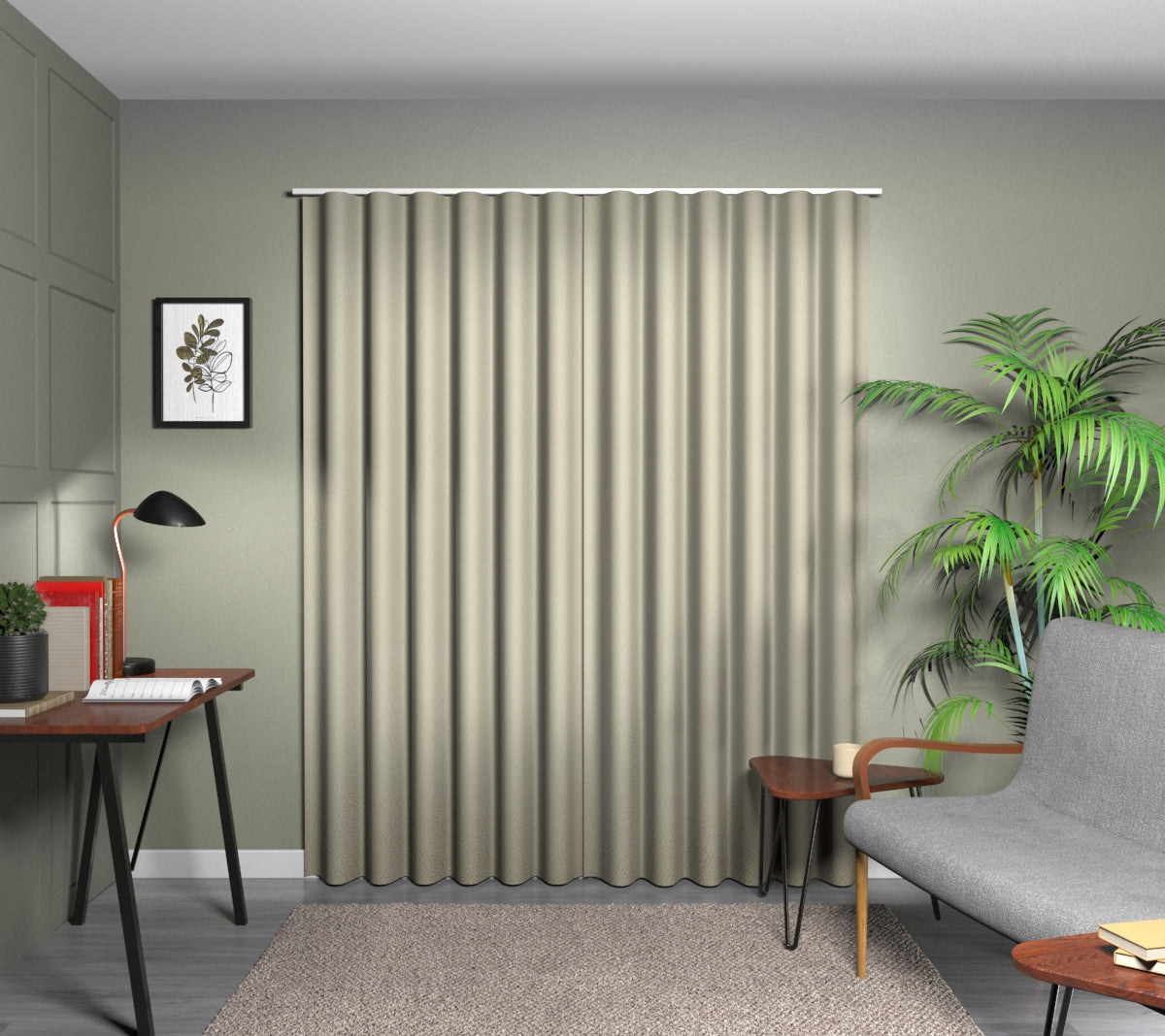 Crater Ivory Wave Curtain