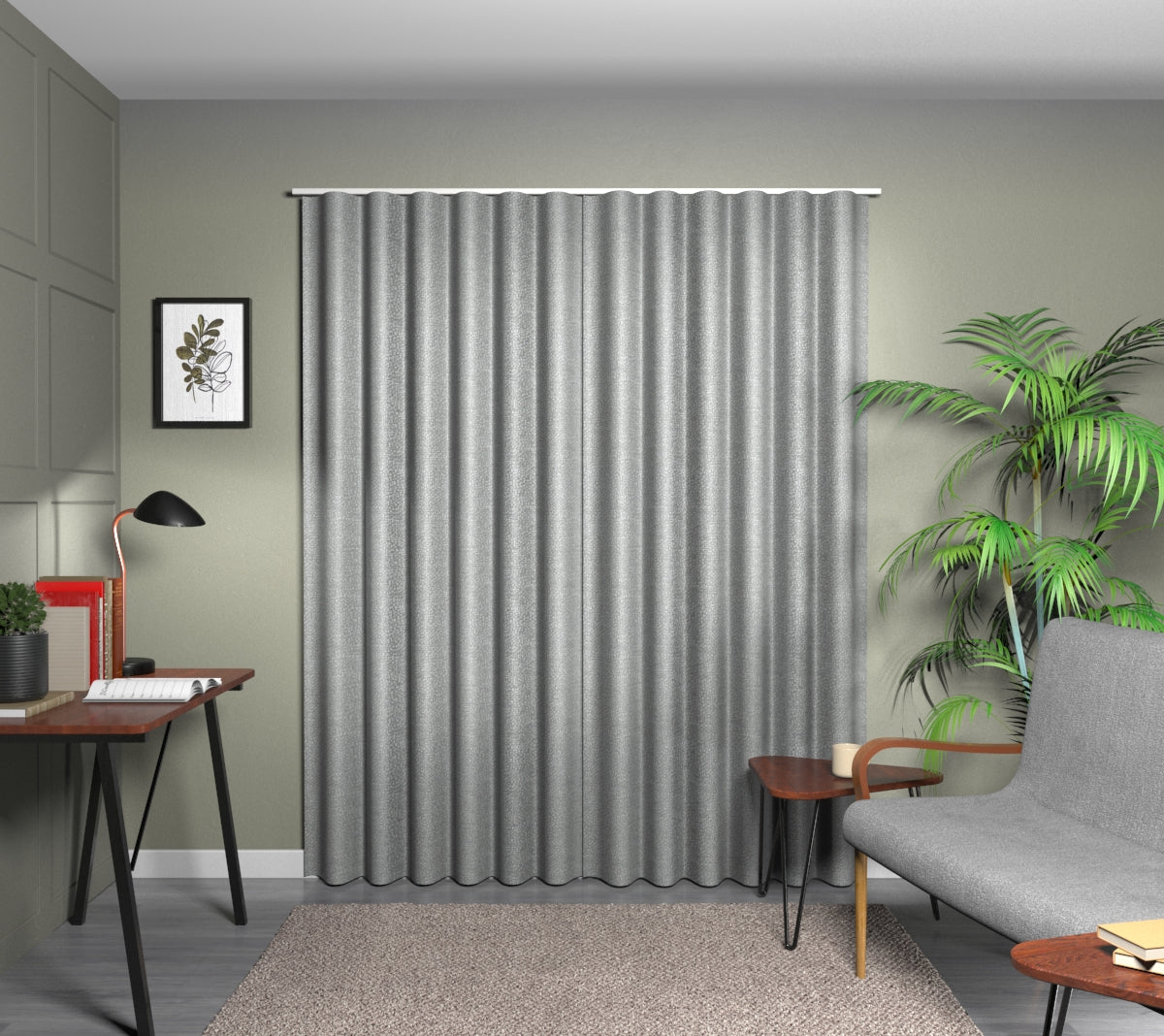 Sonnet Graphite Wave Curtain