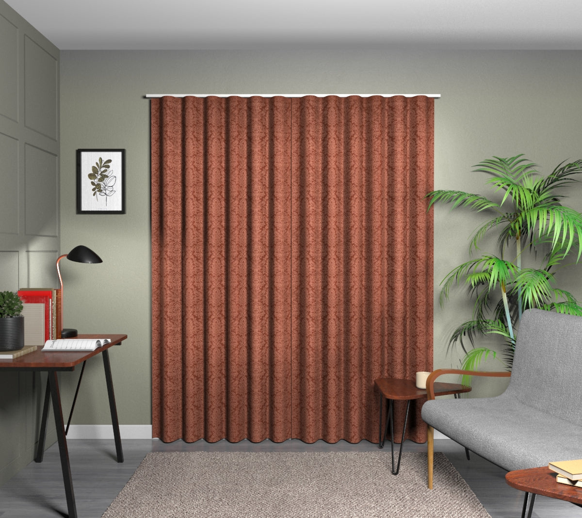 Hartfield Ginger Wave Curtain