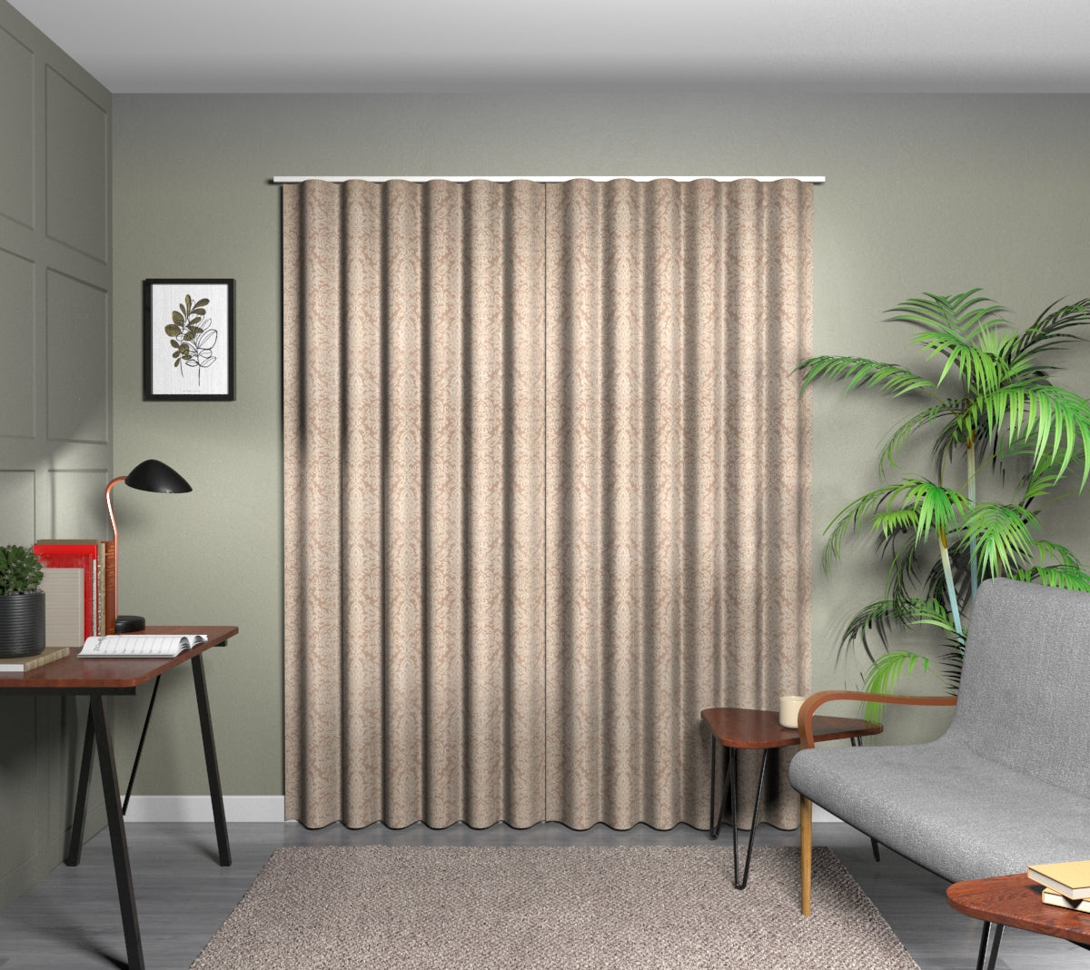 Hartfield Nude Wave Curtain