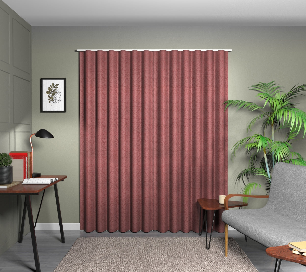Hartfield Cherry Wave Curtain