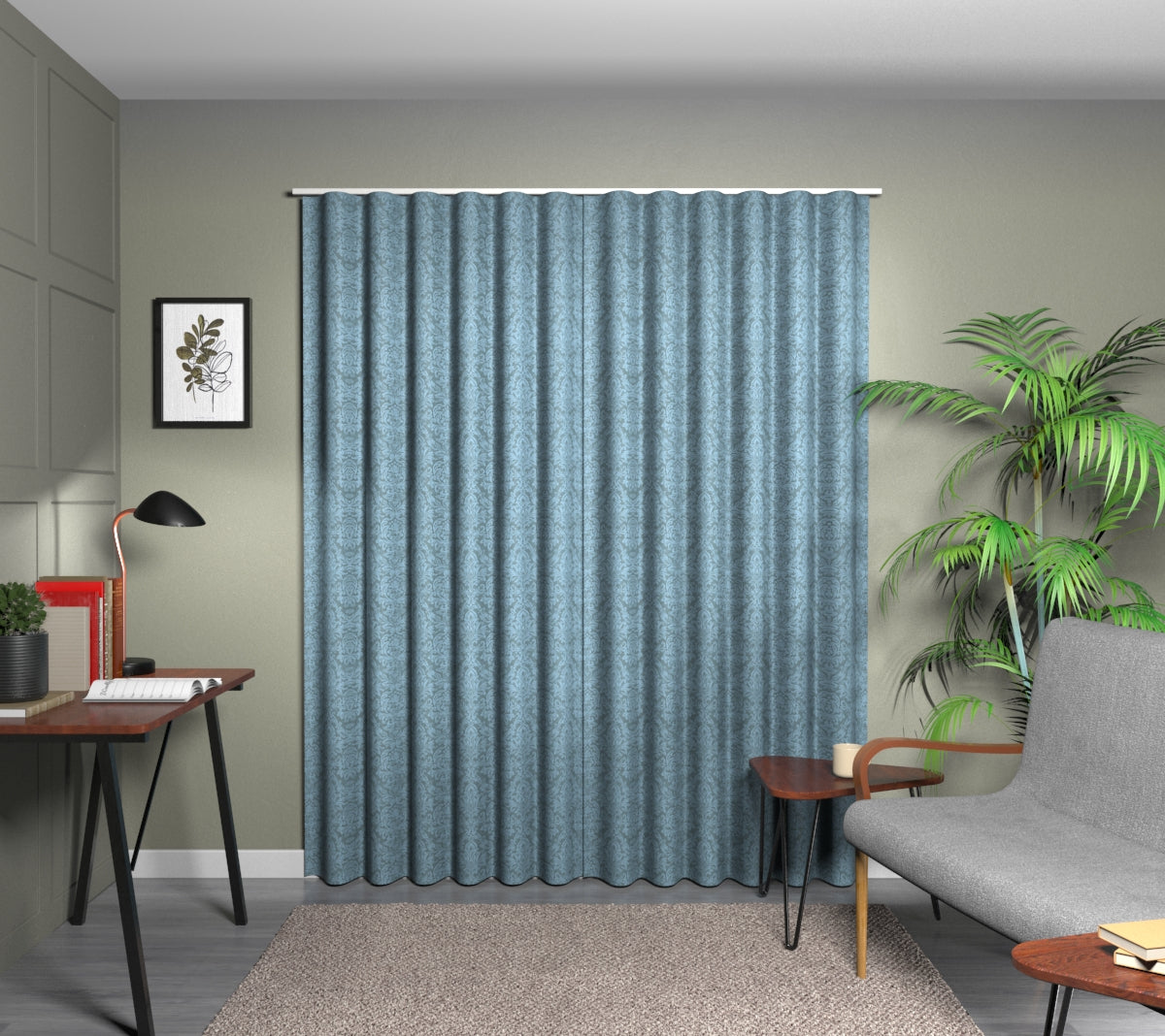 Hartfield Bluebell Wave Curtain