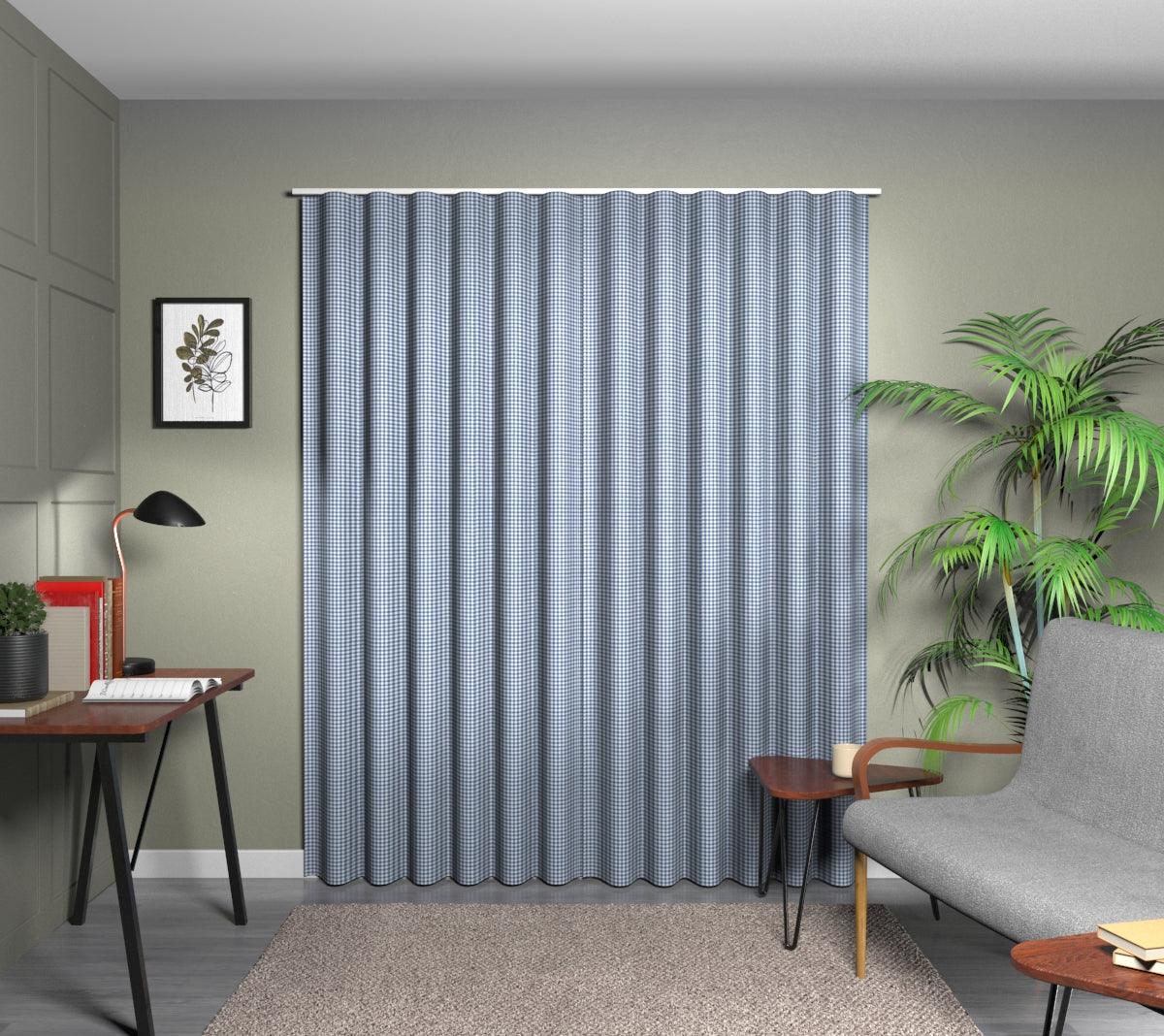 Arlington Cobalt Wave Curtain