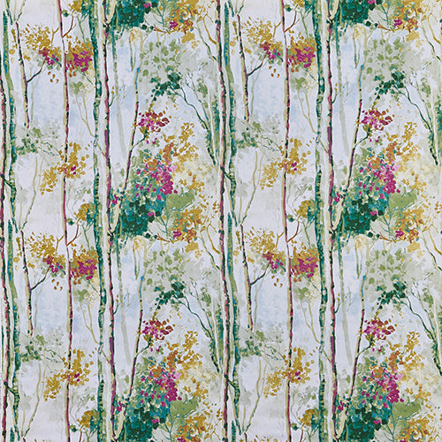 Silver Birch Orchid Fabric Sample