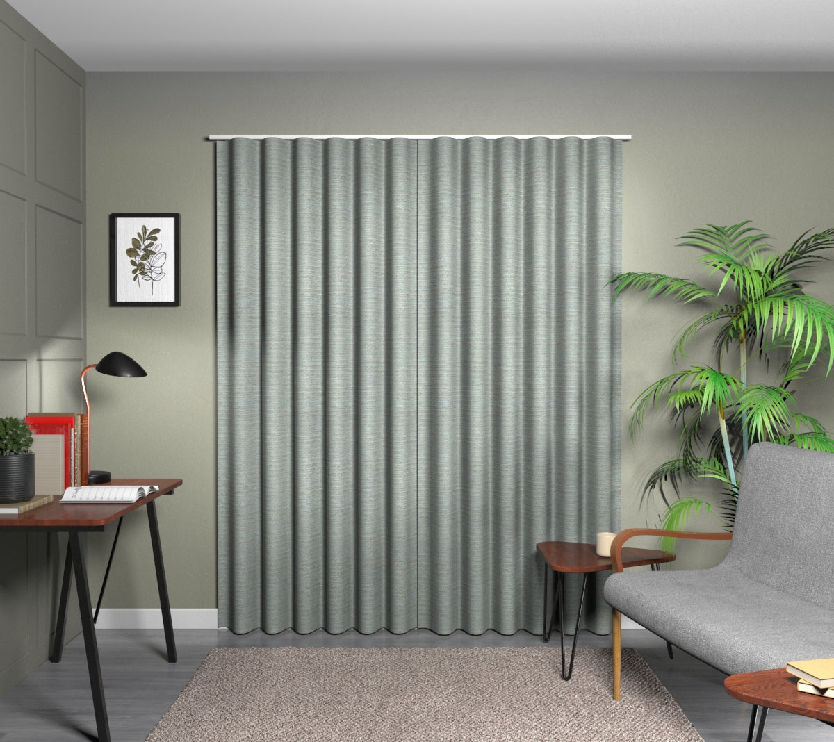 Logan Seafoam Wave Curtain