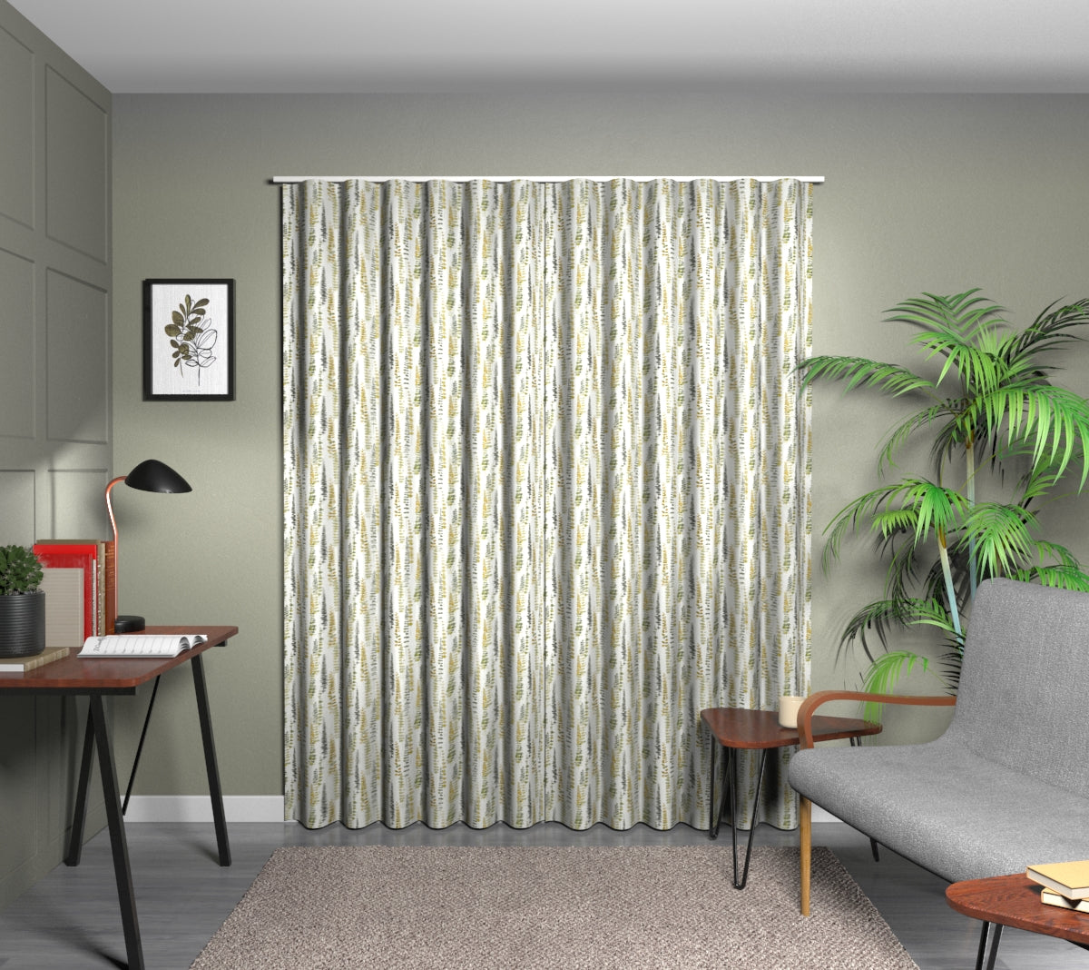 Santa Maria Chartreuse Wave Curtain