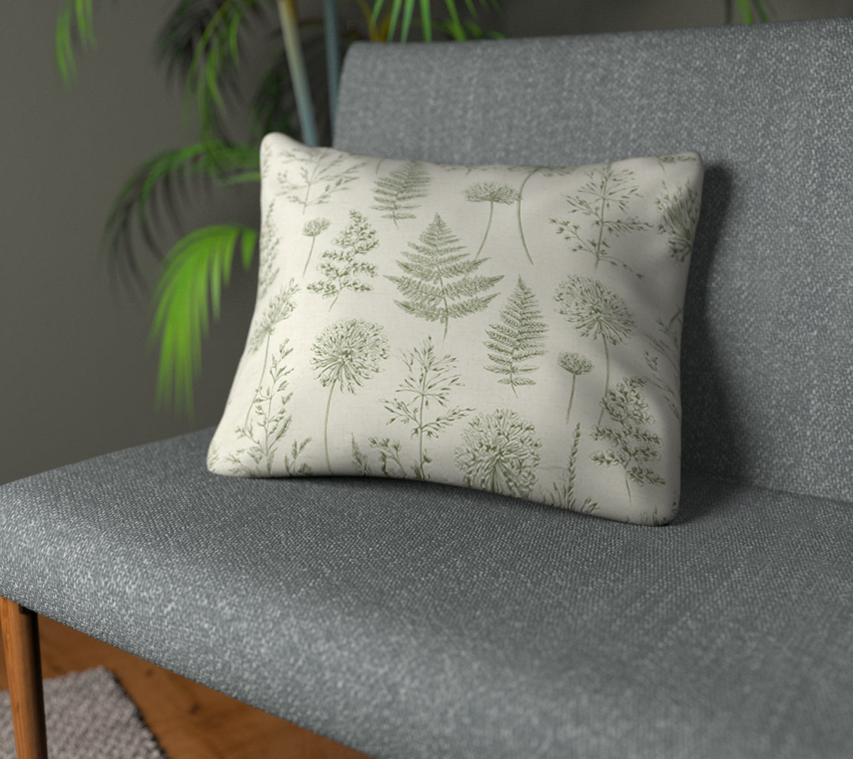 Chervil Fern Plain Cushion