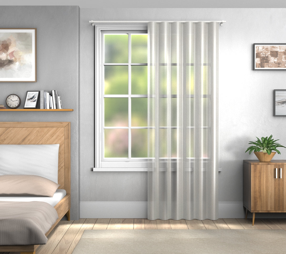 Cirrus Putty Wave Curtain