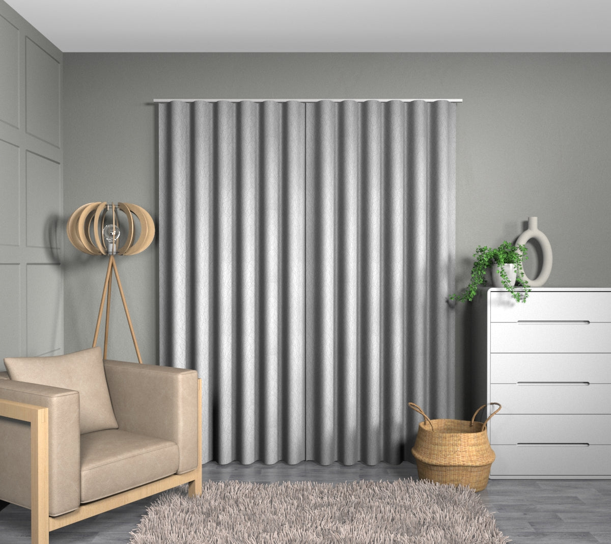 Cuerden Silver Wave Curtain
