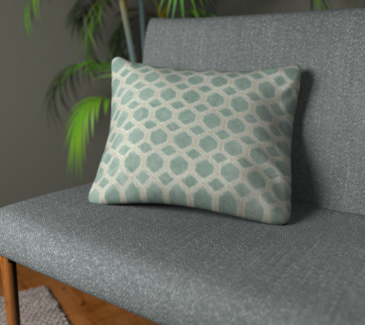 Dara Saltwater Plain Cushion