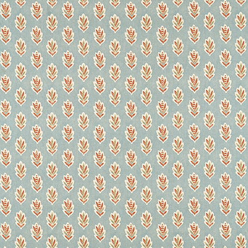 Sessile Leaf Blue Clay Fabric Sample