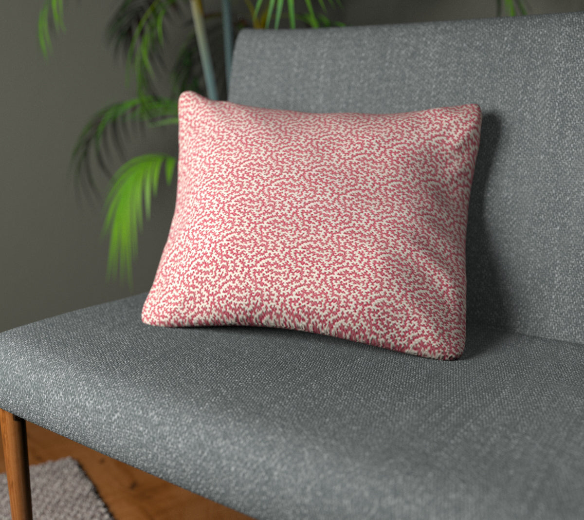 Truffle Damson Plain Cushion