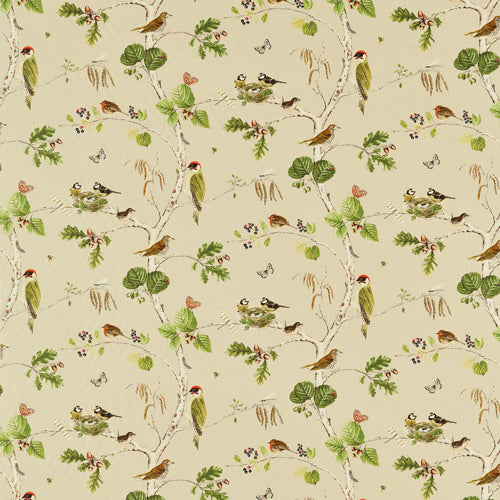 Woodland Chorus Birch/Multi Fabric Sample