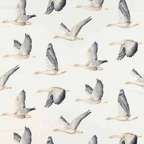 Elysian Geese Silver/Chalk Fabric Sample