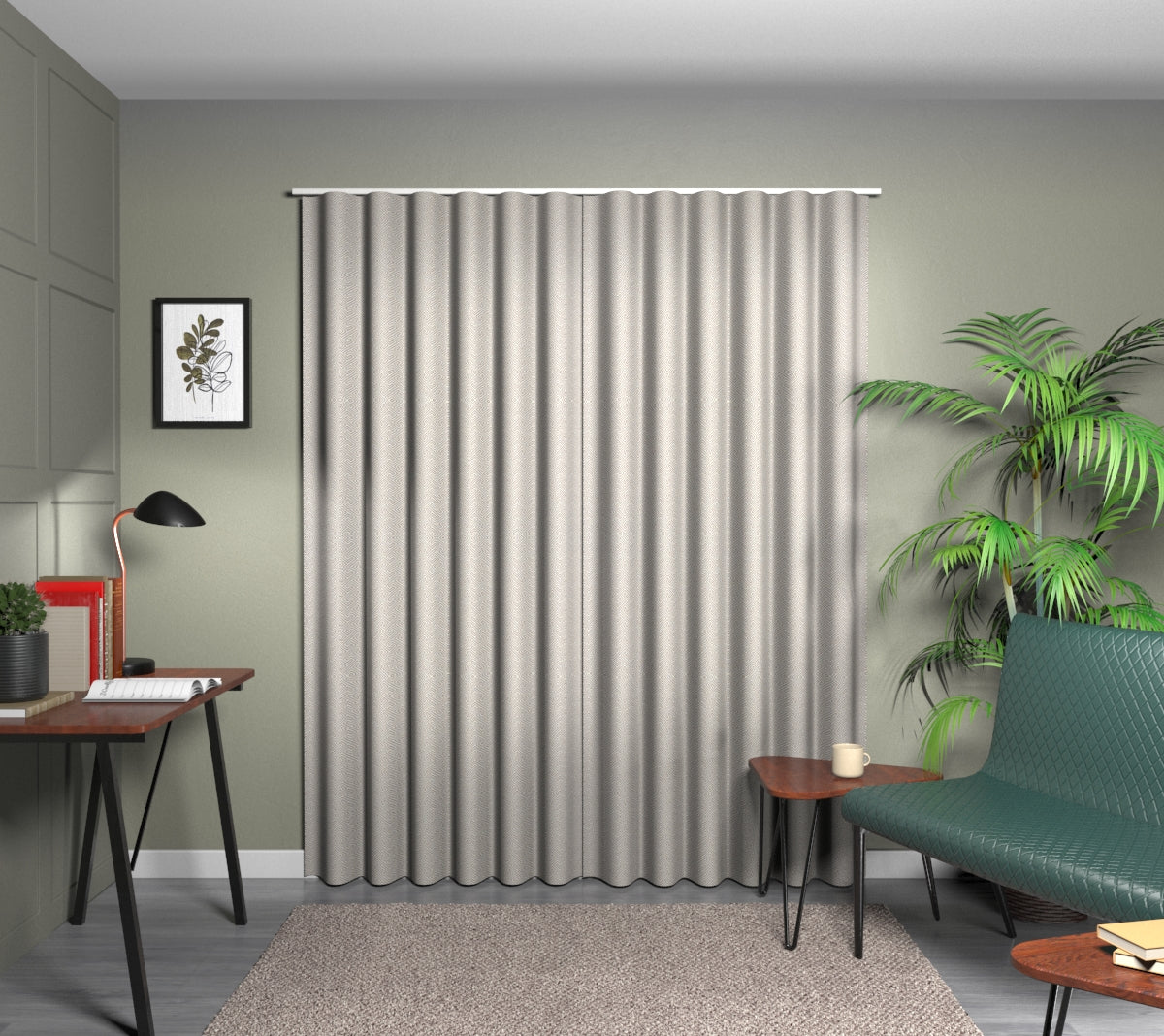 Mercury Mocha Wave Curtain