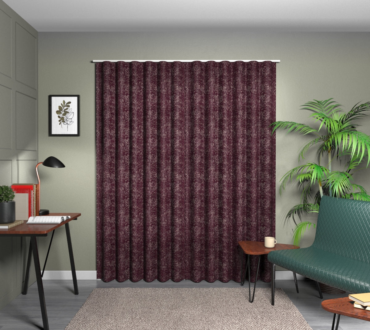 Levante Damson Wave Curtain