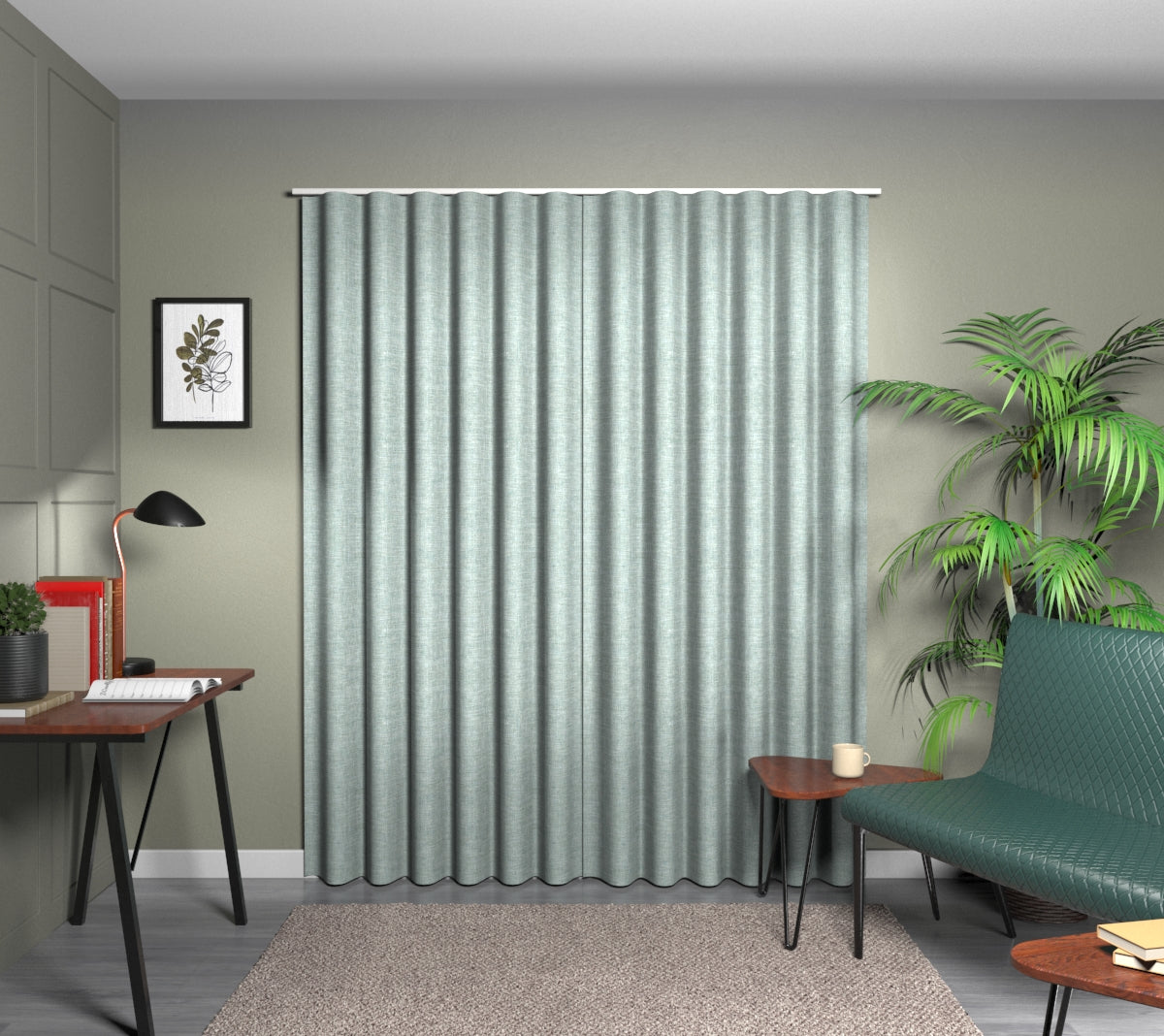 Kelso Palm Wave Curtain