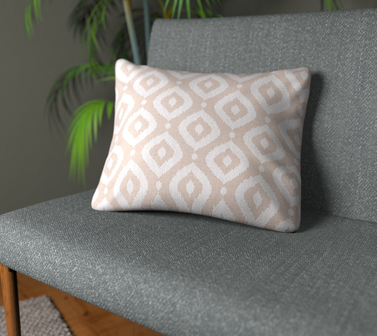 Soraya Blush Plain Cushion