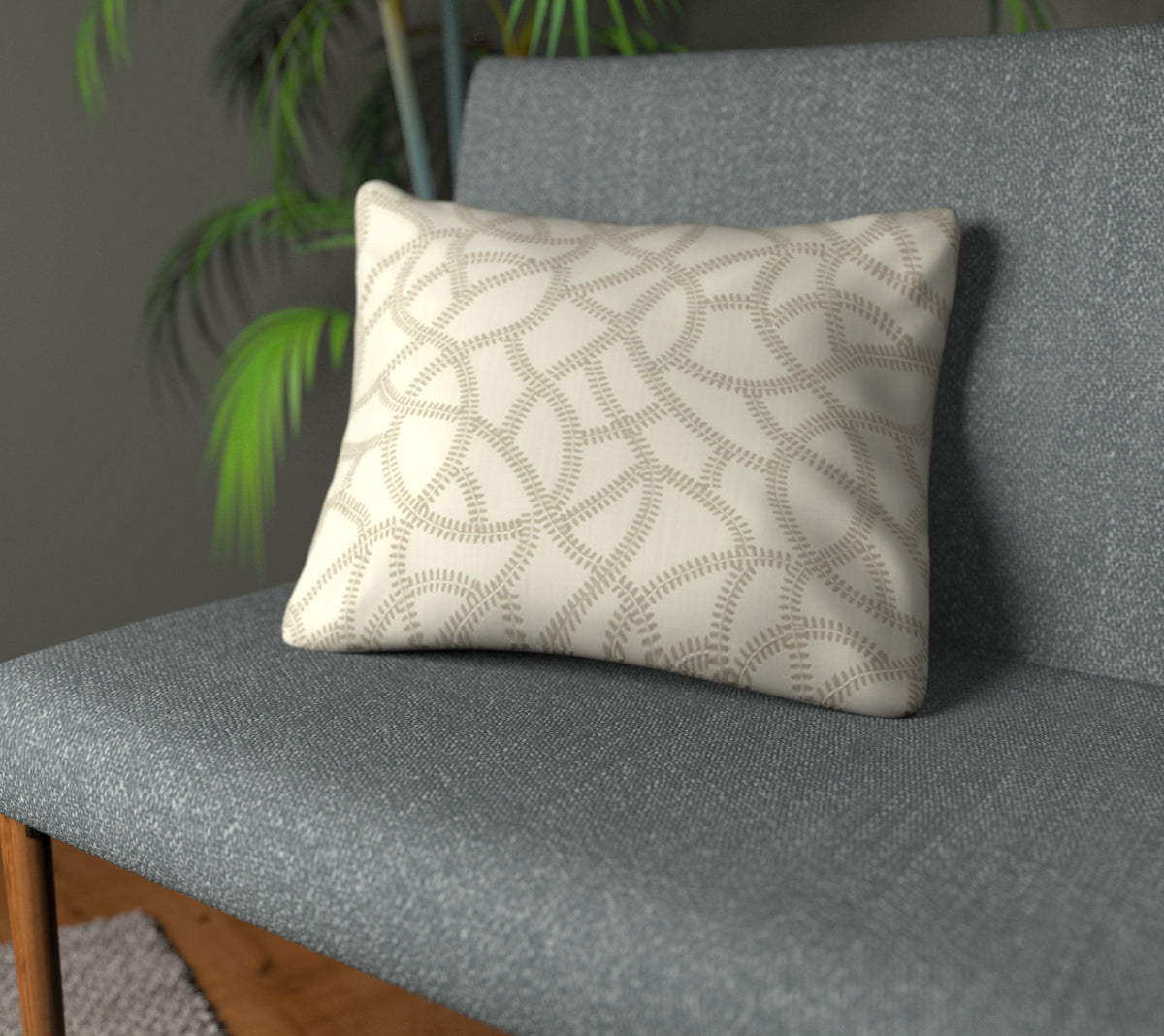 Panache Ivory Plain Cushion