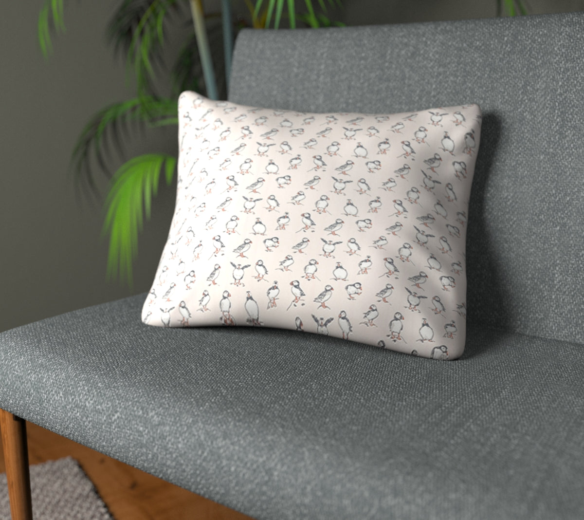 Atlantic Blush Plain Cushion
