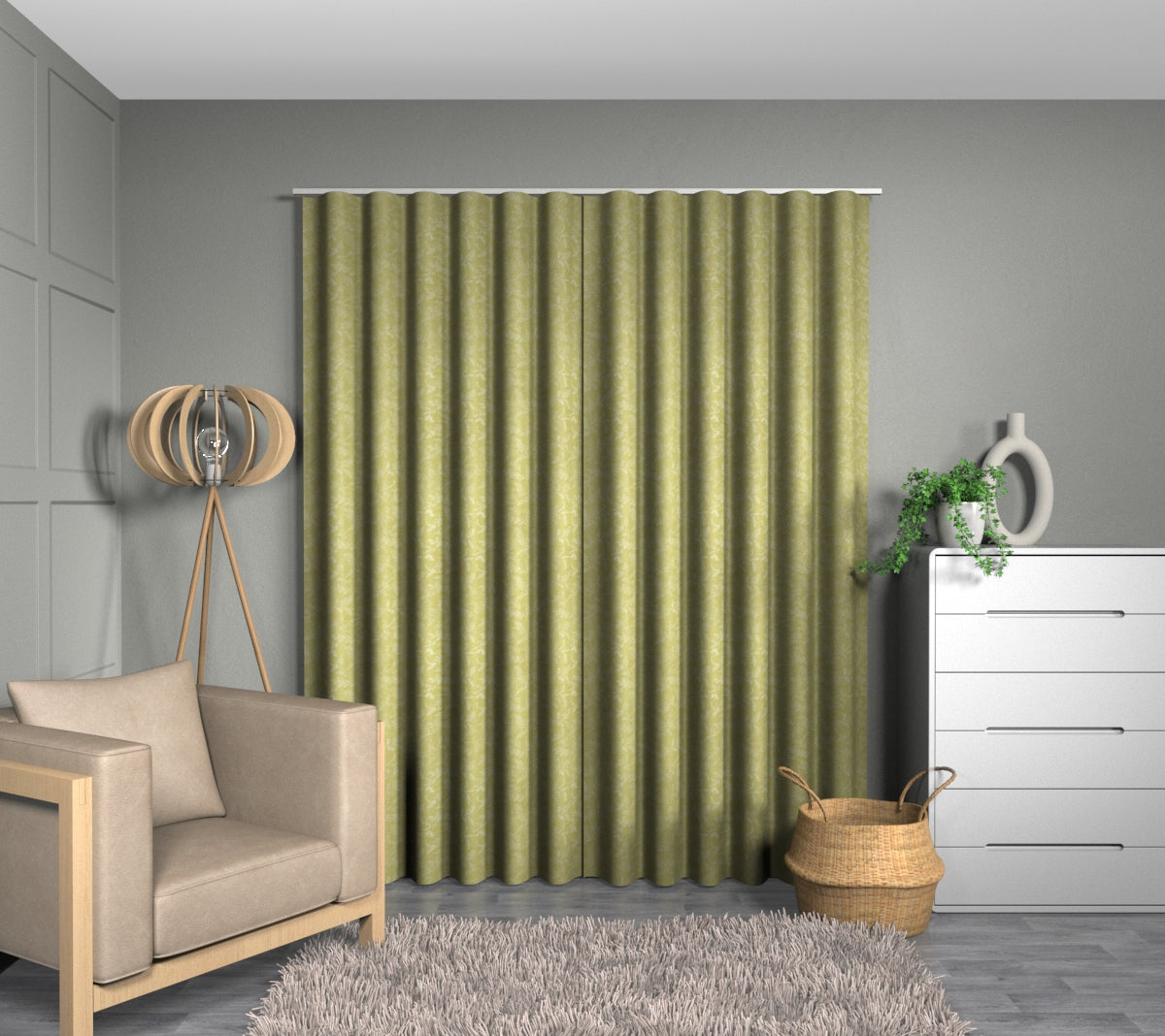 Harper Fern Wave Curtain