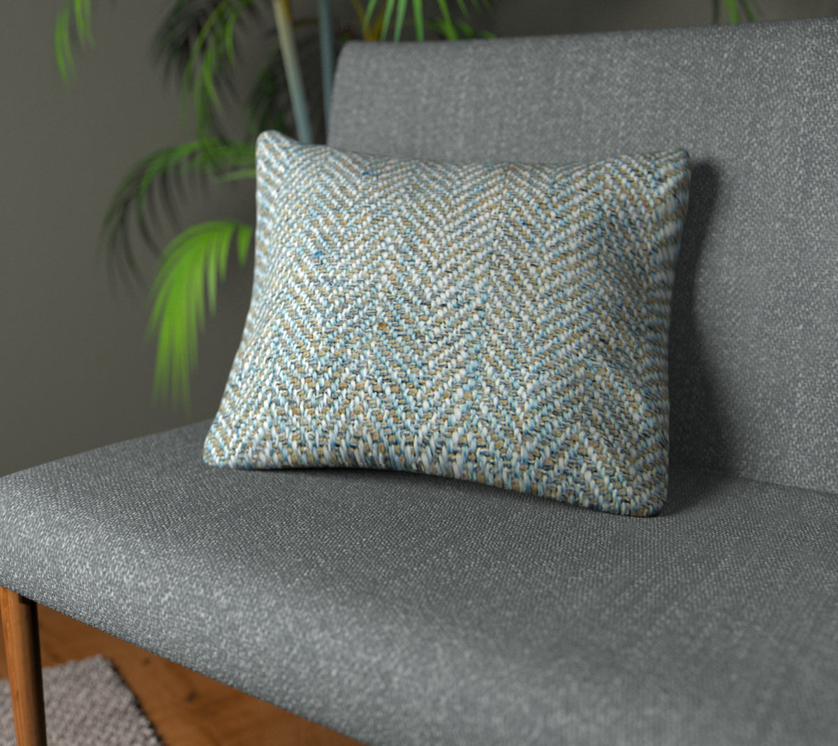 Jacob Cornflower Plain Cushion