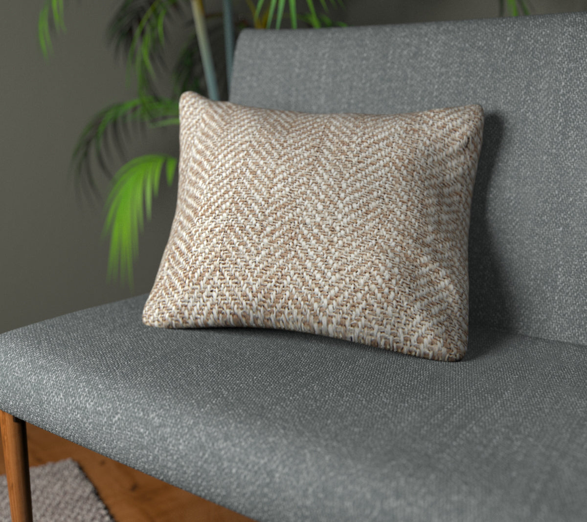 Jacob Natural Plain Cushion