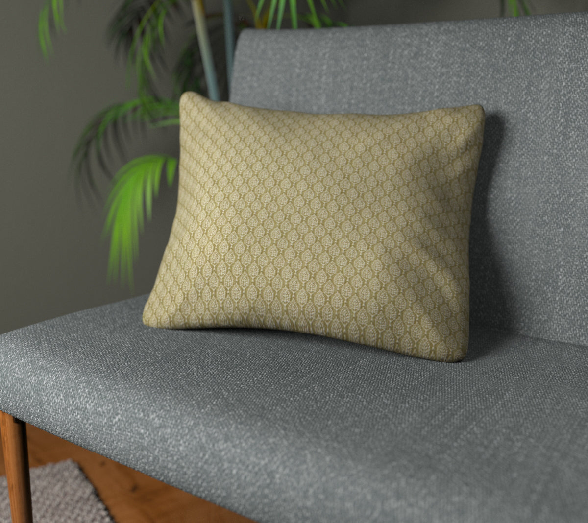 Kemble Pistachio Plain Cushion