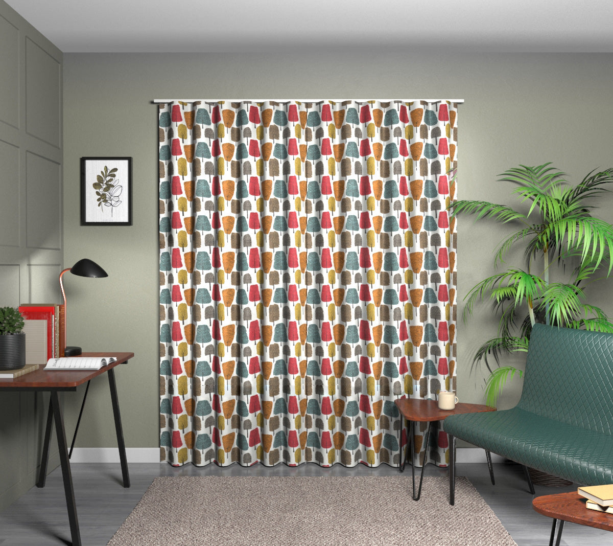 Cedar Tangerine/Sulphur/Chilli Wave Curtain