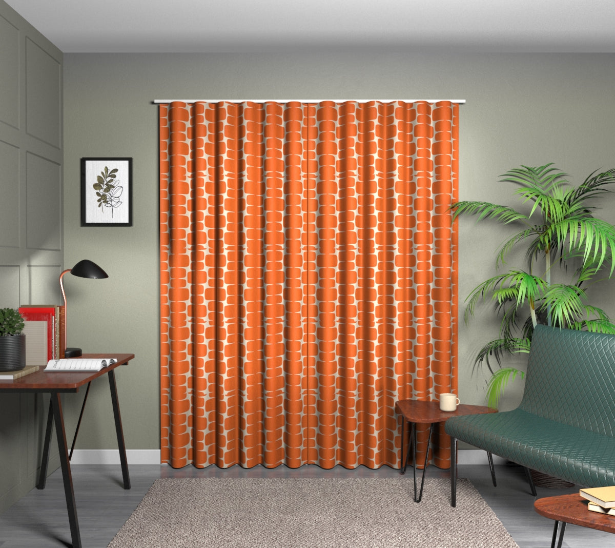 Lohko Paprika/Pebble Wave Curtain