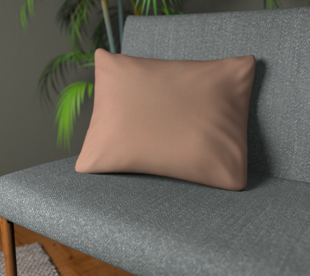 Pearl Dot Rosedust Plain Cushion