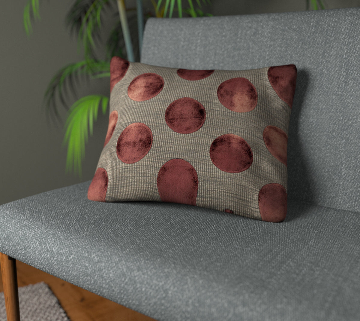 Nuala Cinnamon Plain Cushion