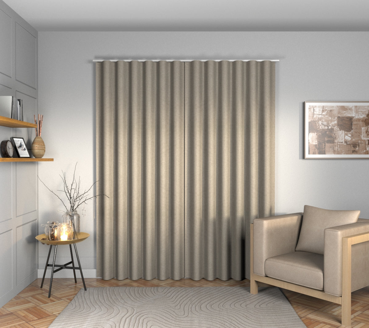Ruskin Hazel Wave Curtain