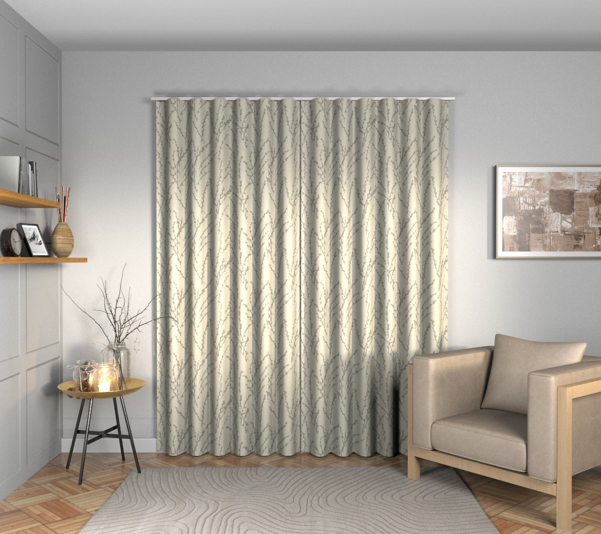 Mikado Natural Wave Curtain