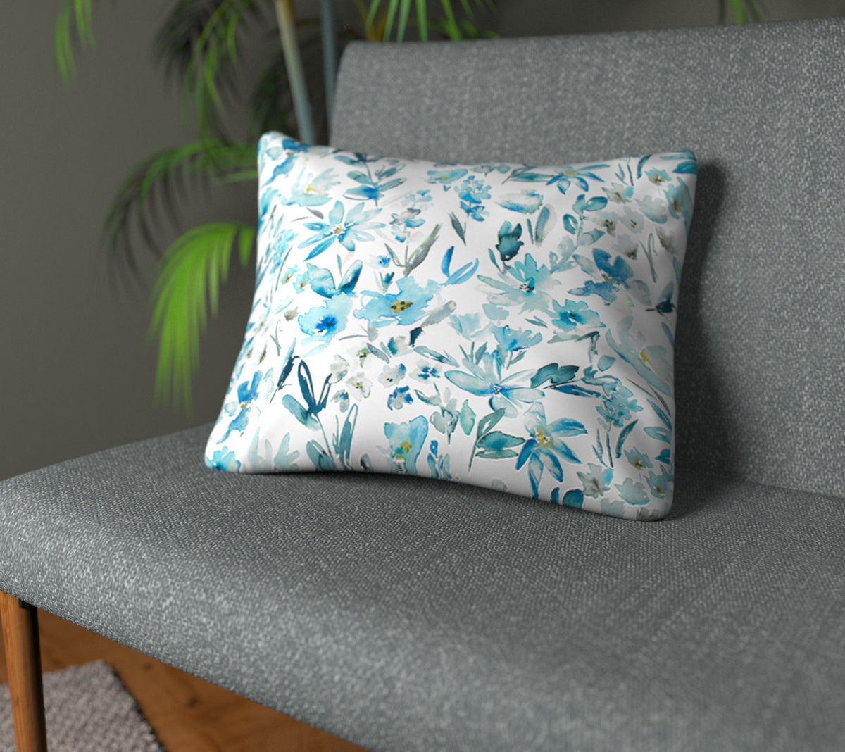 Otelie Cobalt Plain Cushion