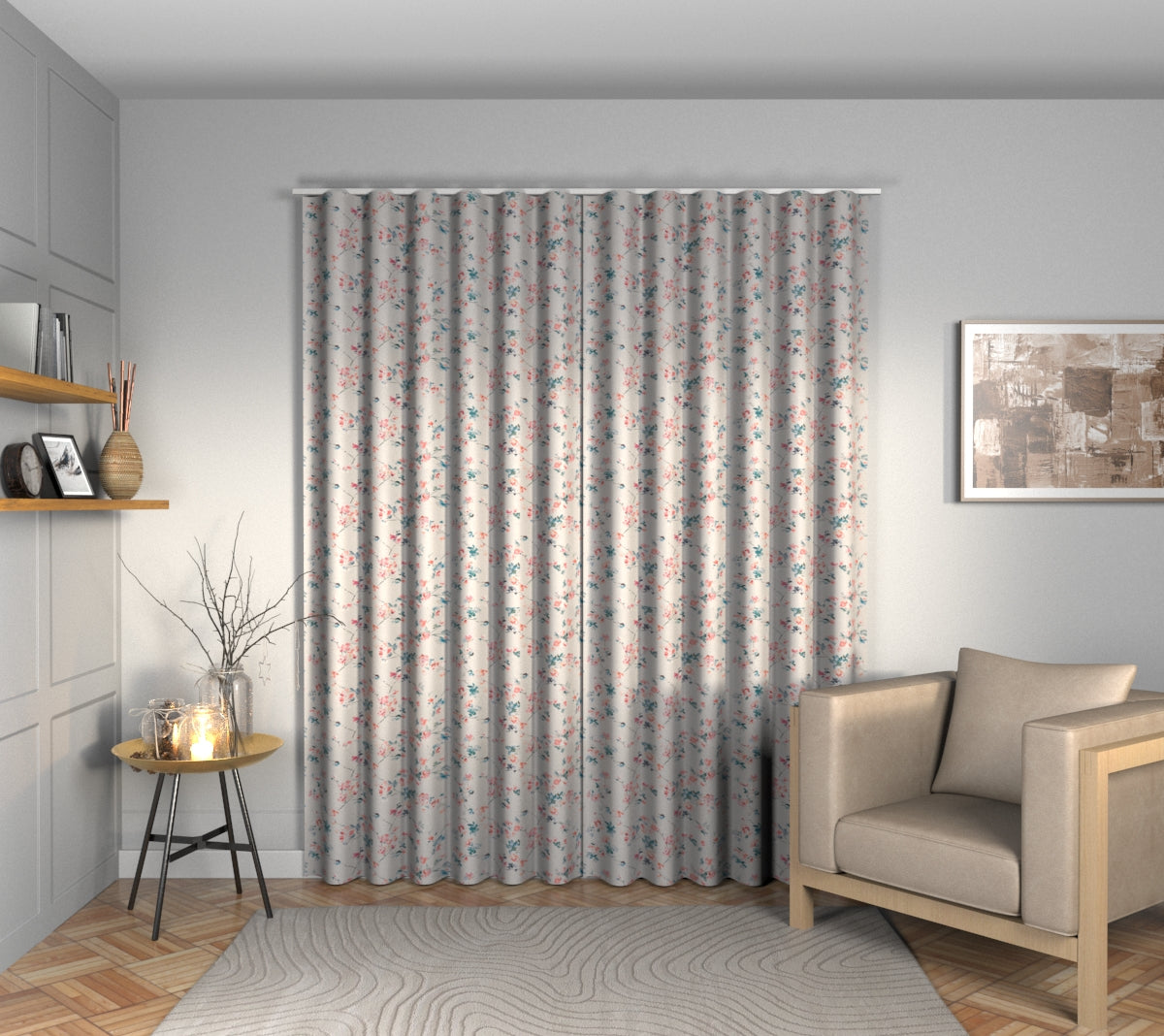 Thalia Pomegranate Wave Curtain
