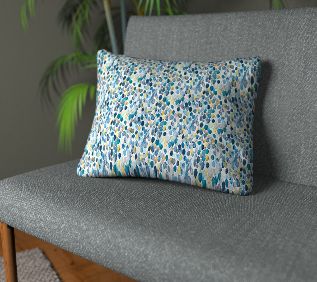 Orrin Kingfisher Plain Cushion