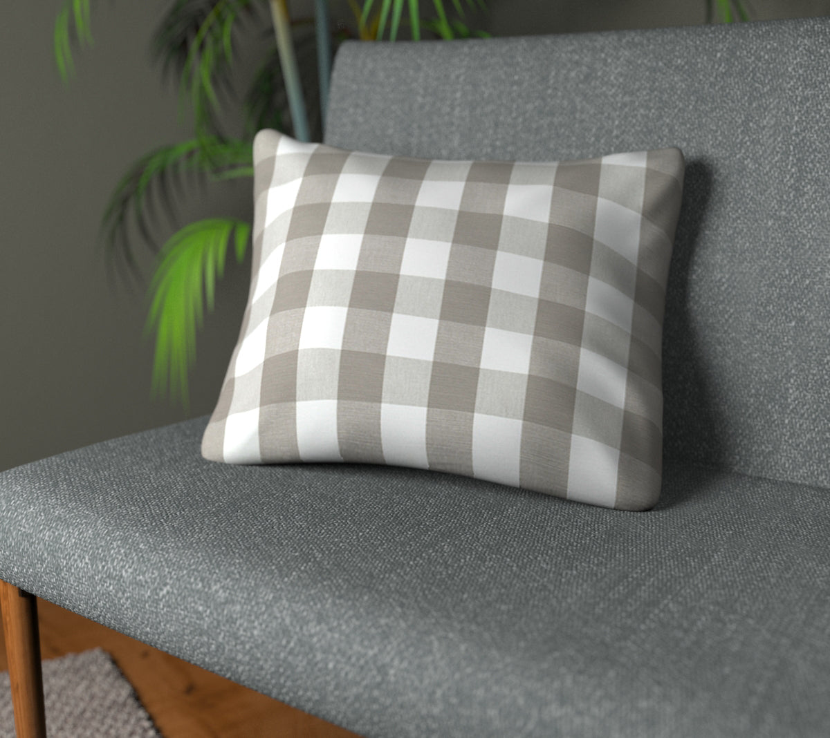 Kemble Smoke Plain Cushion