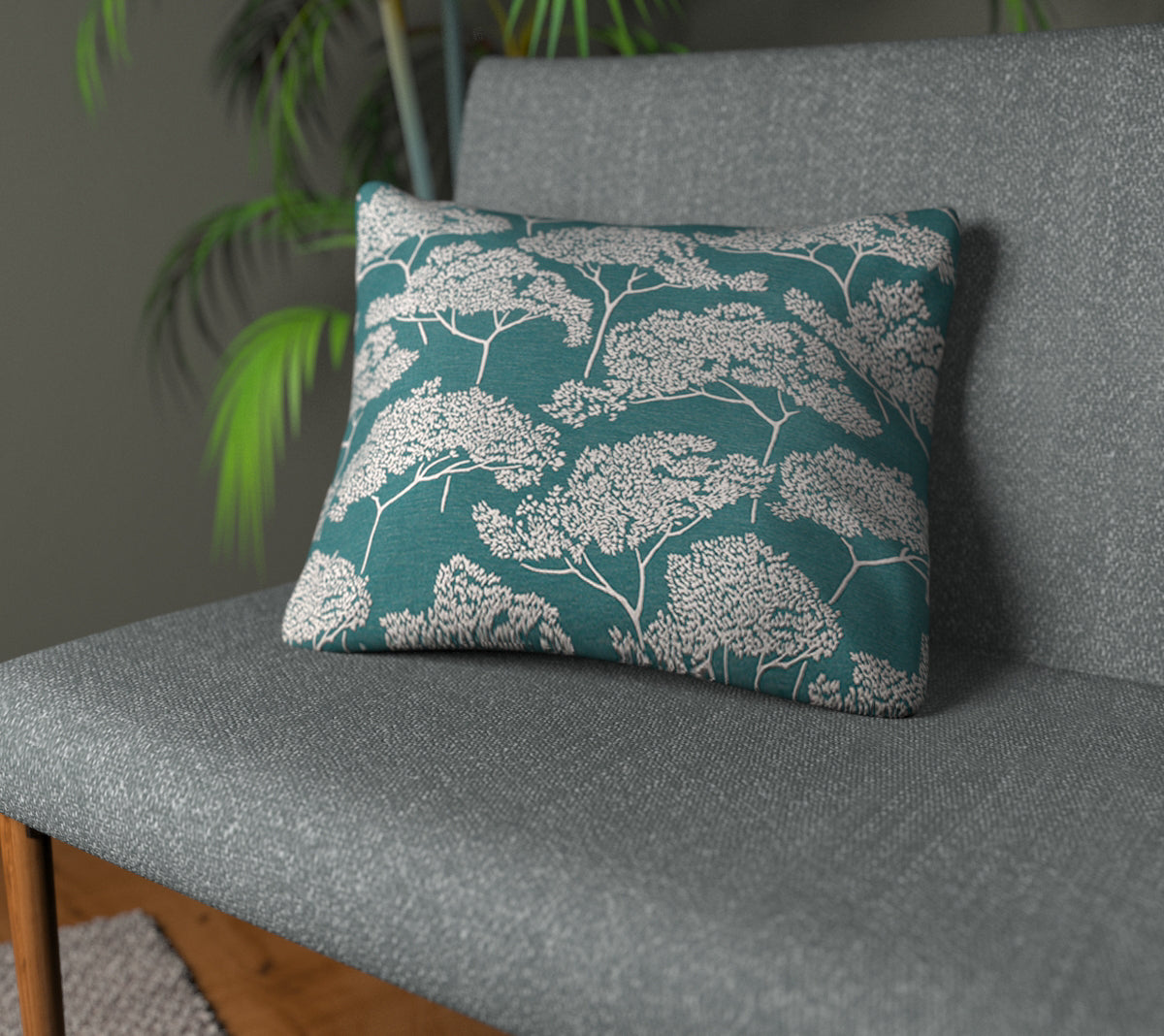 Itami Indian Green Plain Cushion