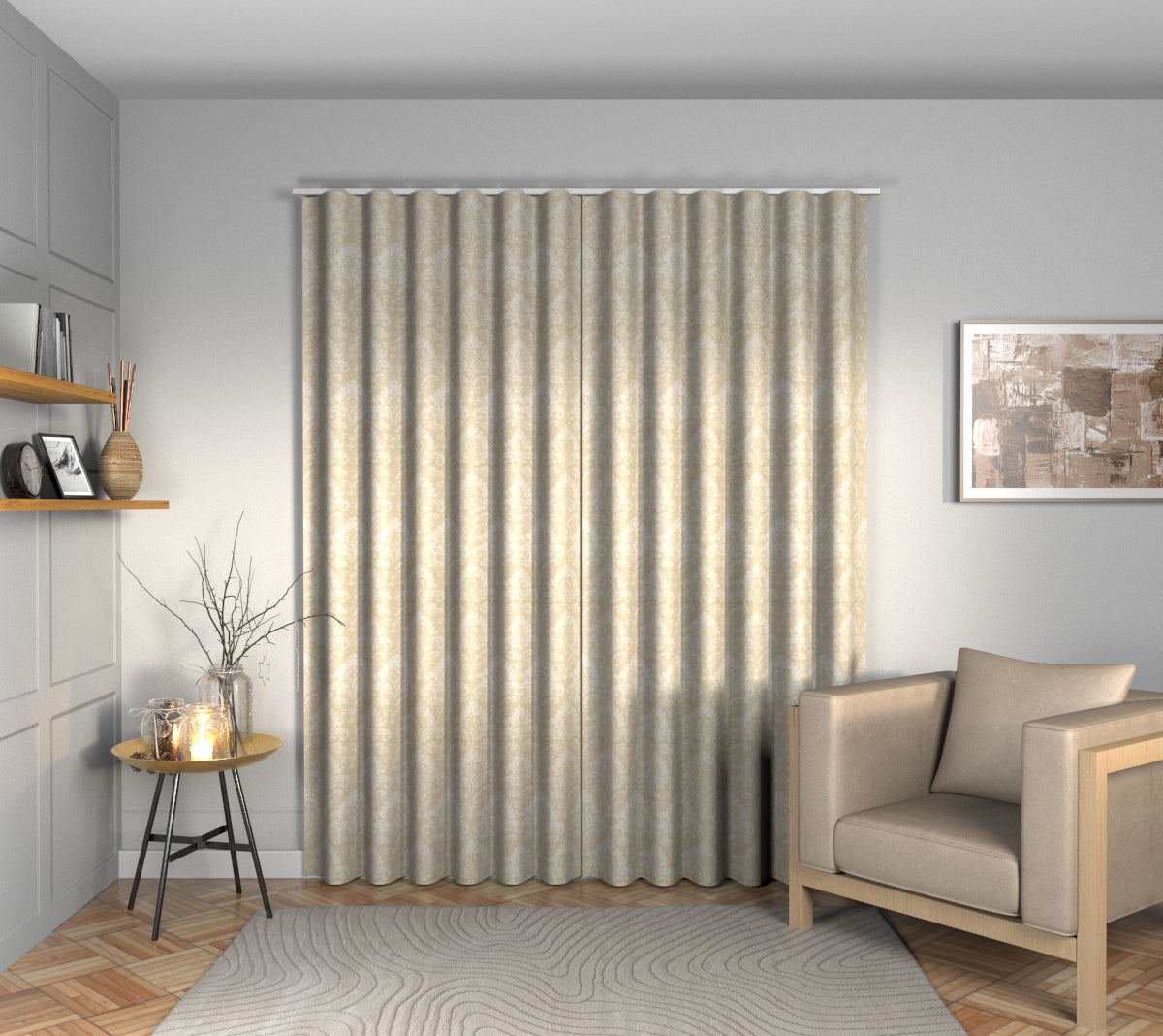 Adachi Teak Wave Curtain