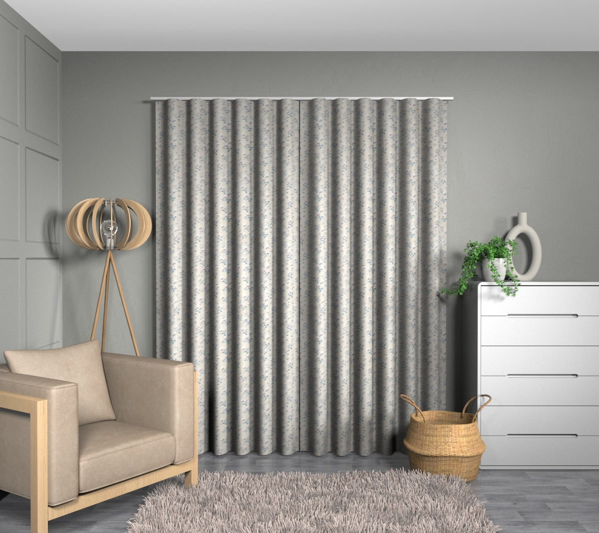 Sakura Delft Wave Curtain