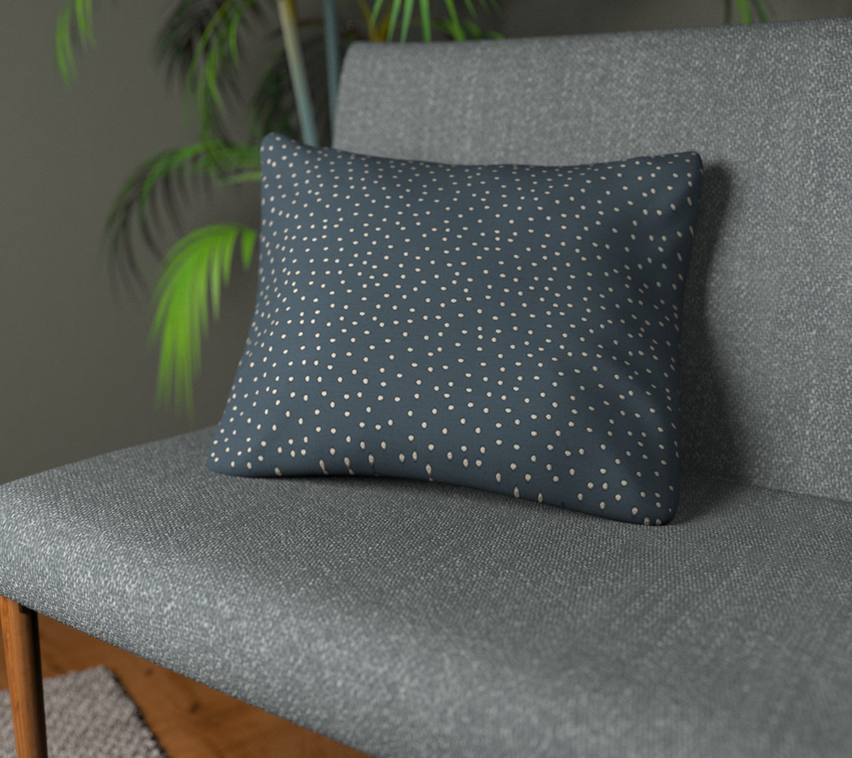 Spotty Midnight Plain Cushion