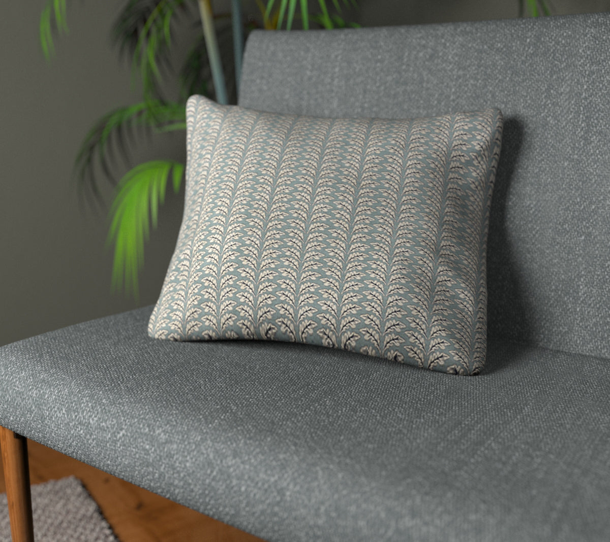 Woodcote Glacier Plain Cushion