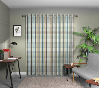 Cairngorm Duck Egg Eyelet Curtain
