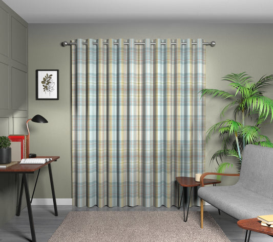 Cairngorm Duck Egg Eyelet Curtain
