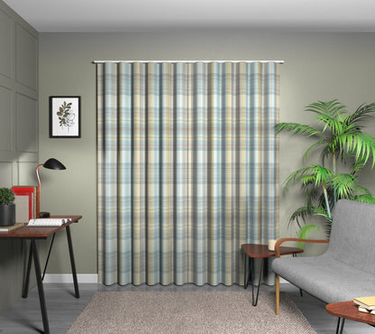 Cairngorm Duck Egg Wave Curtain