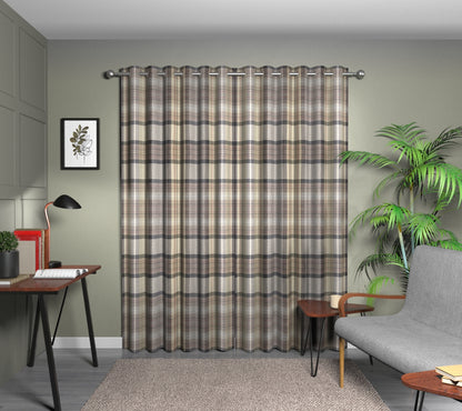 Cairngorm Slate Eyelet Curtain