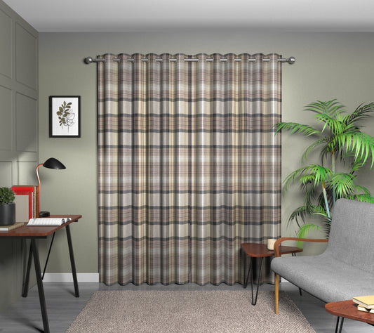 Cairngorm Slate Eyelet Curtain