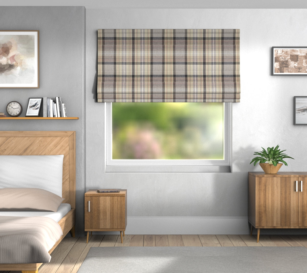 Cairngorm Slate Roman Blind