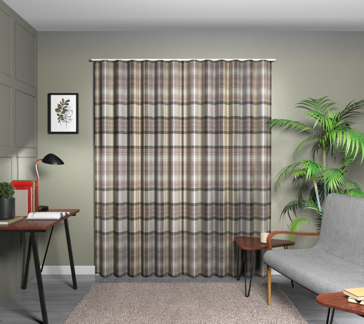 Cairngorm Slate Wave Curtain